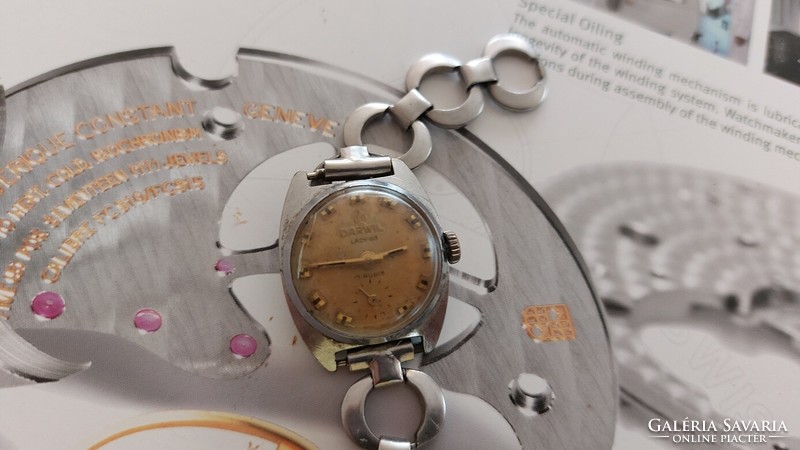 (K) antique darwil women's mechanical watch with beautiful movement