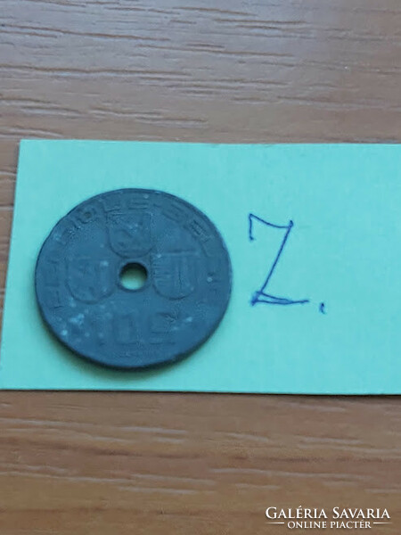 Belgium belgique - belgie 10 centimes 1941 ww ii. Zinc, iii. King Leopold #z