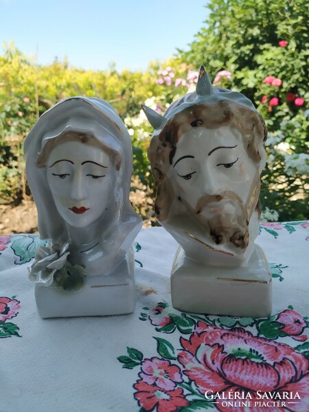 Jézus porcelán szobor Portex Apulum Handmade