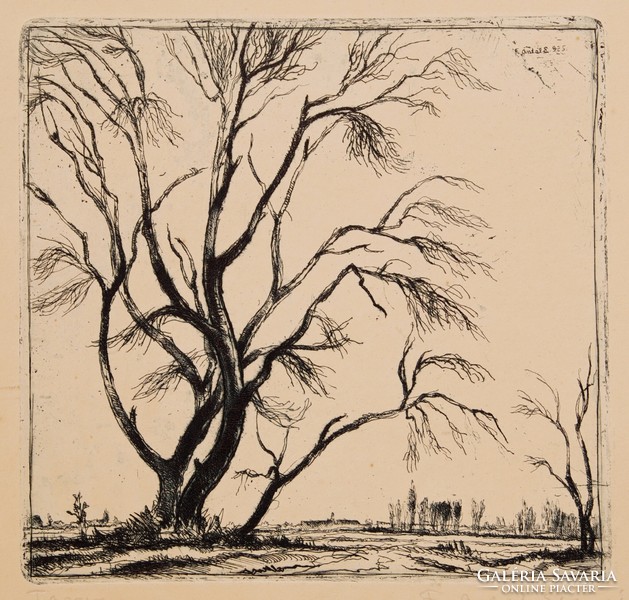 Elementor F. Antal (1896-1991): spring, 1925 - original etching