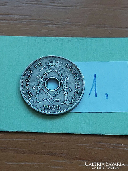 Belgium belgique 5 cemtimes 1926 copper-nickel, i. King Albert 1
