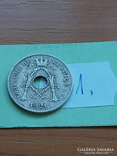 Belgium belgique 10 cemtimes 1921 copper-nickel, i. King Albert 1