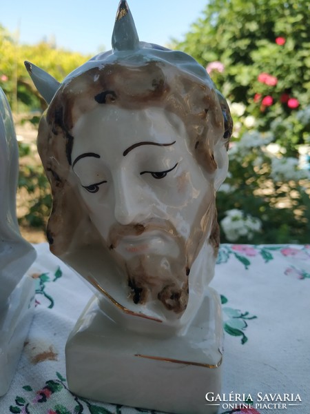 Jézus porcelán szobor Portex Apulum Handmade