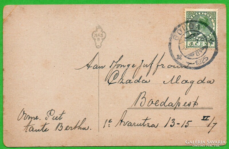 E - 065  Gratuláló kártya (holland) 1905