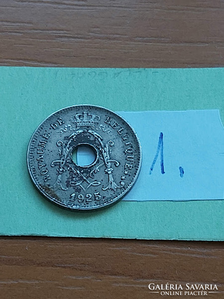 Belgium belgique 5 cemtimes 1925 copper-nickel, i. King Albert 1