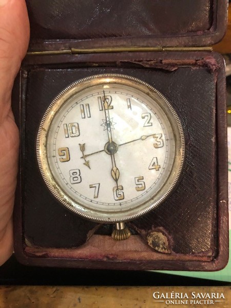 Junghans Wurthenberg német utazó óra az 1920-ac évekből, 10 cm-es