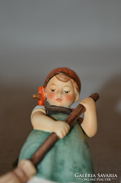 Hummel-goebel little girl with a broom