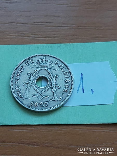 Belgium belgique 10 cemtimes 1927 copper-nickel, i. King Albert 1
