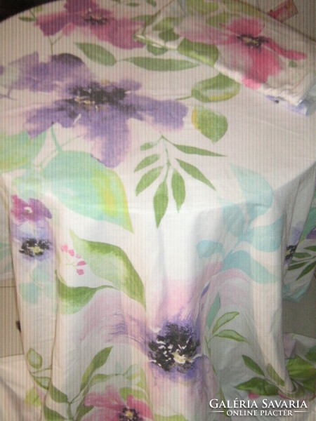 Vintage stílusú gyönyörű virágos puha pamut ágynemű garnitúra