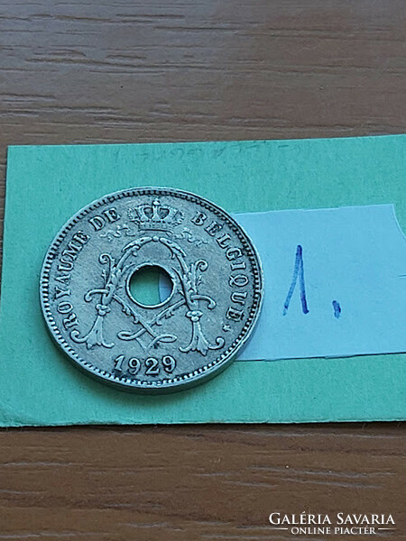 Belgium belgique 10 cemtimes 1929 copper-nickel, i. King Albert 1