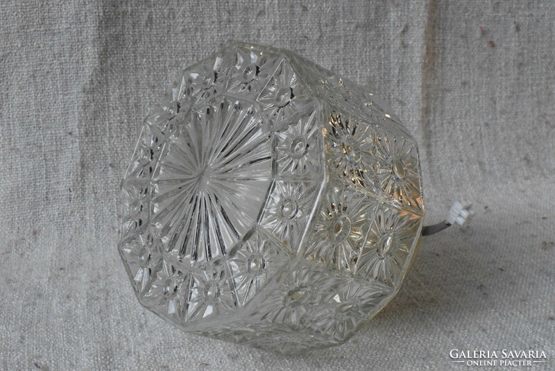 Wall, ceiling lamp, retro disc shade, metal lamp body 20 x 15 cm