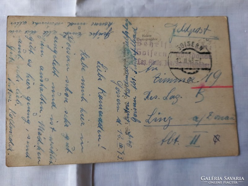 Tábori posta Feldpost Salzkammergut-Goisern képeslap 1943