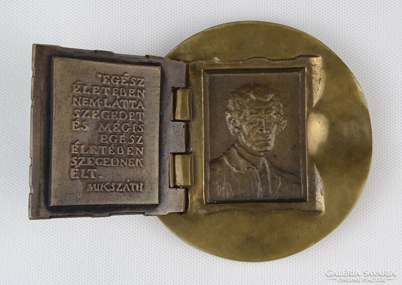 1N468 Lapis András hatalmas bronz plakett 1883-1983