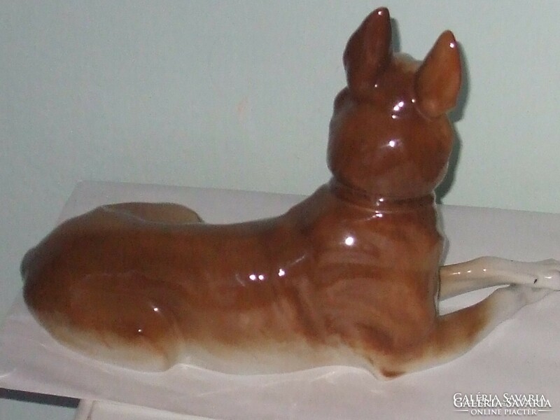 Large ceramic German shepherd dog