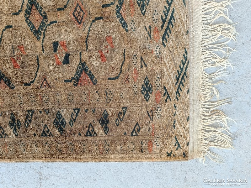 Antique Hand Knotted Persian Bokhara Rug Turkmen Teke 508 7726