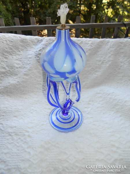 Handcrafted Murano glass candle holder 20 cm