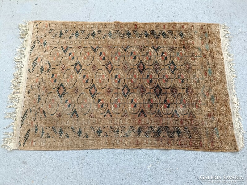 Antique Hand Knotted Persian Bokhara Rug Turkmen Teke 508 7726