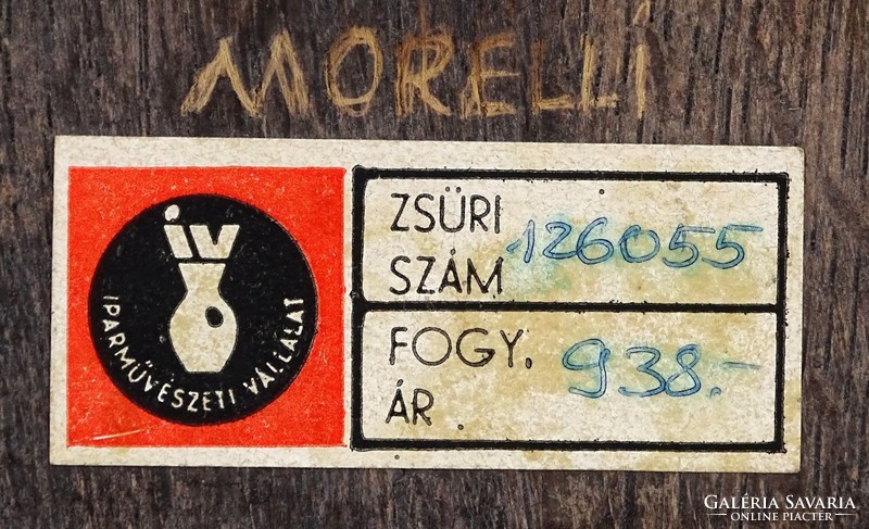 1O169 Morelli Edit : Mézeskalács tűzzománc figura 27.5 cm