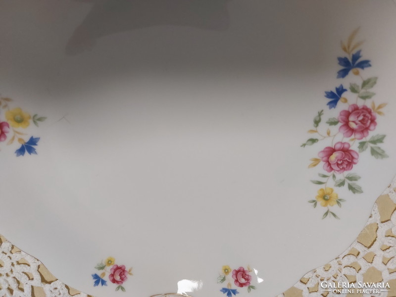 Epiag, beautiful rose-shaped serving tray, cake and cake plate