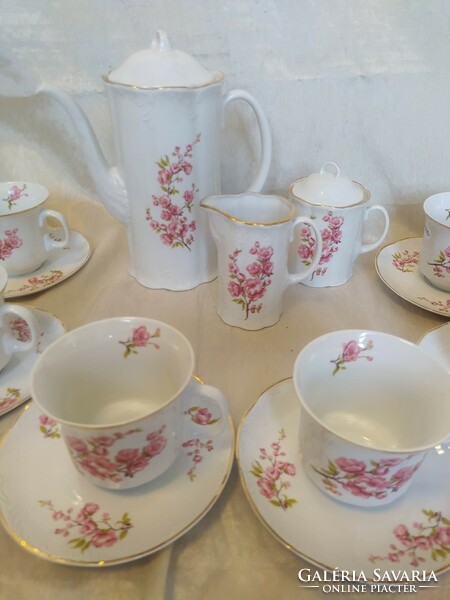 Antique Romanian porcelain tea set