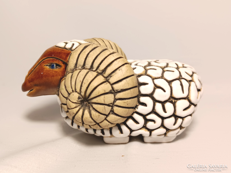 Art deco ceramic ram