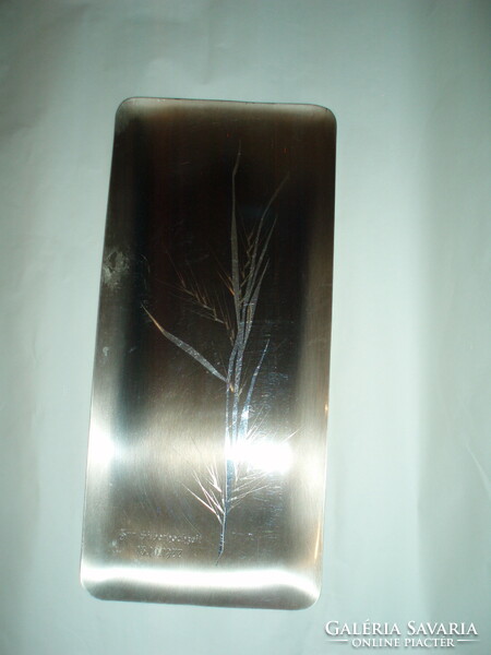 Vintage silver-plated, engraved wall picture