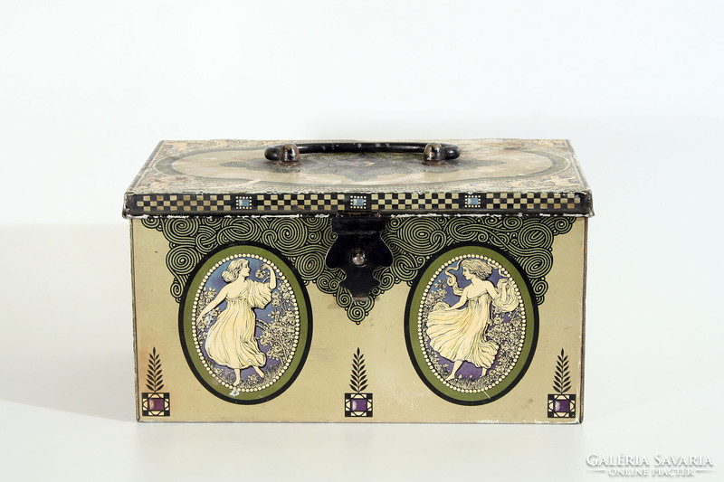Wiener werkstätte emanuel josef margold art nouveau biscuit box | ww biscuit box