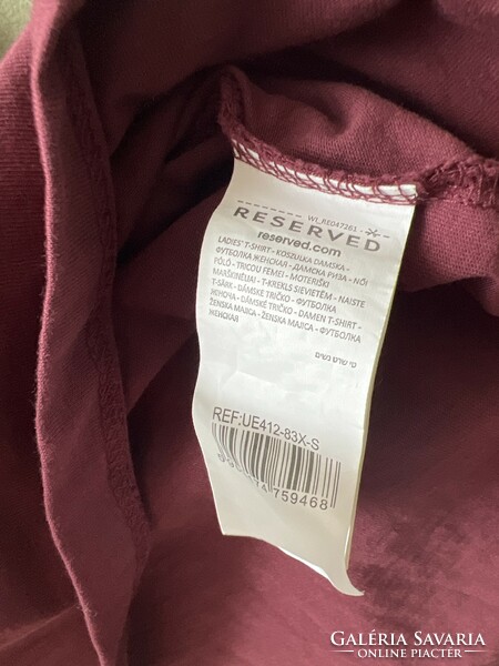 Reserved burgundy top, polo shirt