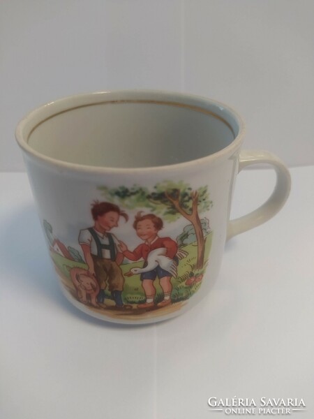 Antique German porcelain mug