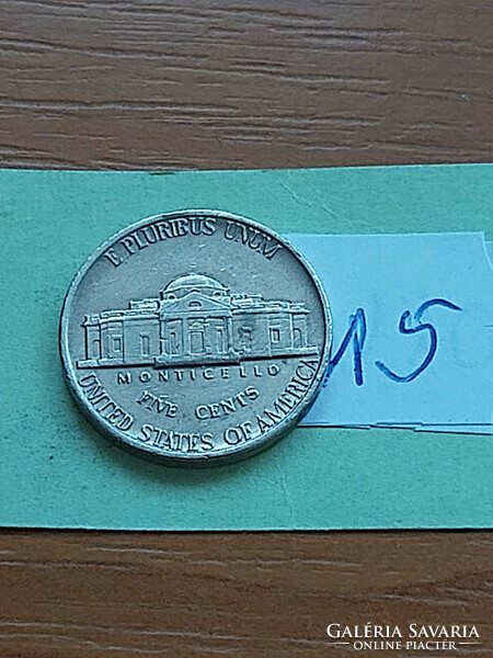 Usa 5 cents 1979 thomas jefferson, copper-nickel 15