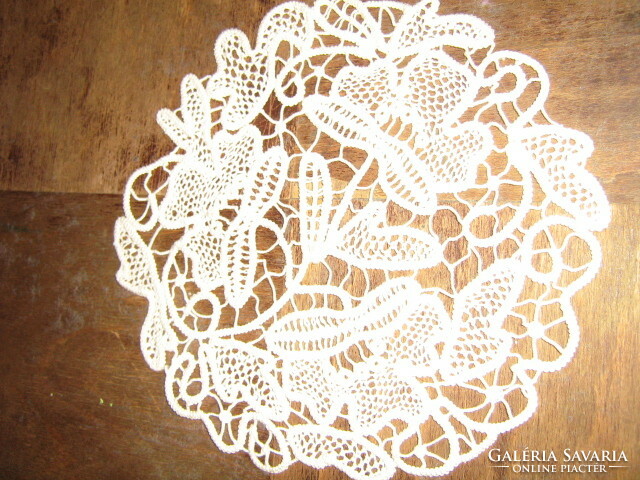 Beautiful antique sewn point lace special tablecloth