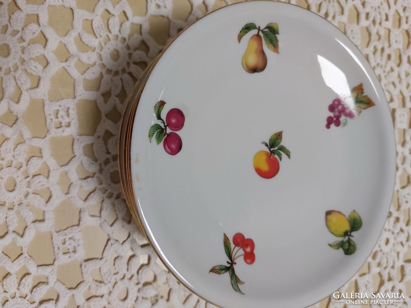 Alföldi gyümölcsmintás süteményes porcelán tányér