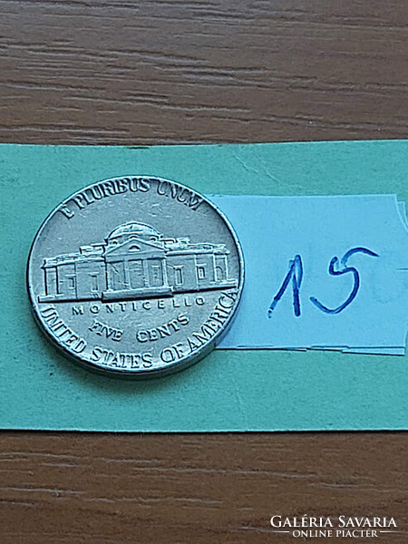 Usa 5 cents 1974 thomas jefferson, copper-nickel 15