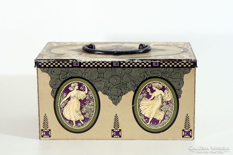 Wiener werkstätte emanuel josef margold art nouveau biscuit box | ww biscuit box