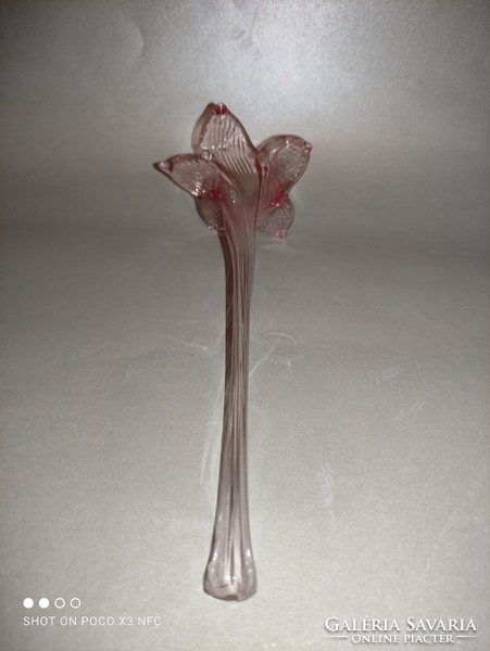 Parade crystal glass flower marked