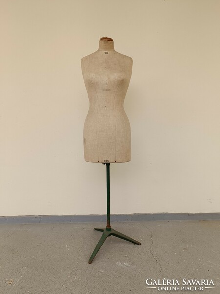 Antique mannequin on a stand, papier-mâché mannequin 510 7723