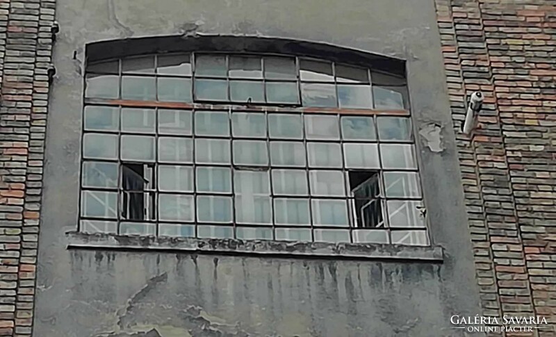 Factory windows Giant-sized windows (2 pieces) from an old textile factory or hosiery factory can be delivered