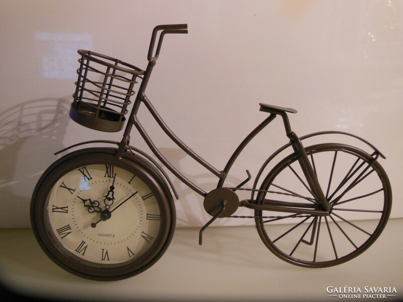 Clock - bicycle - new - metal - 31 x 22 x 3 cm - vintage