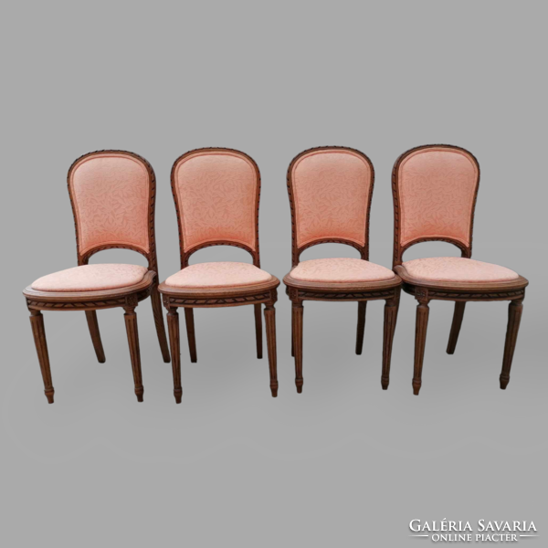 Francia kárpitos szék - 4 db