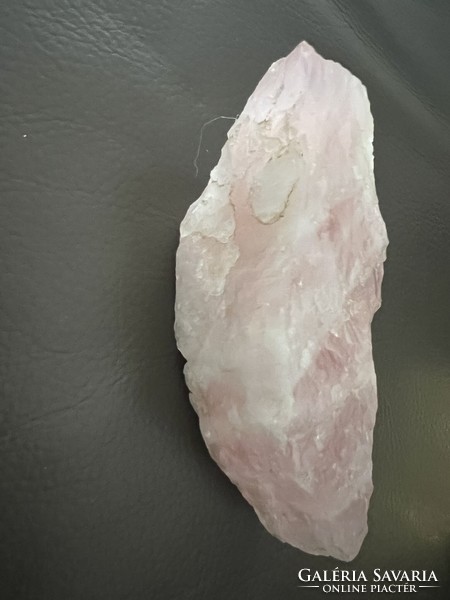 Raw rose quartz crystal block mineral