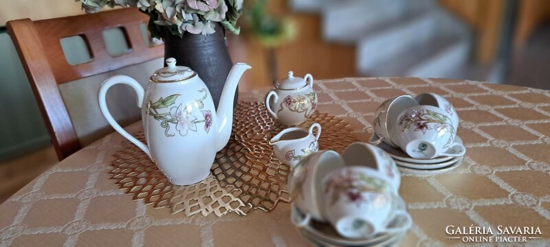 Zsolna spring pattern 24 carat perfect coffee set for sale