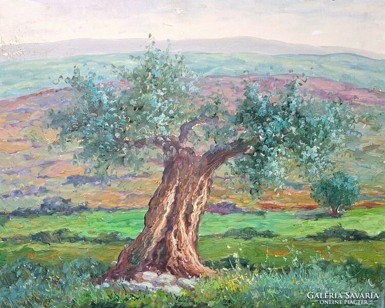 A beautiful landscape by a Spanish painter, in an excellent frame! Jose Puente