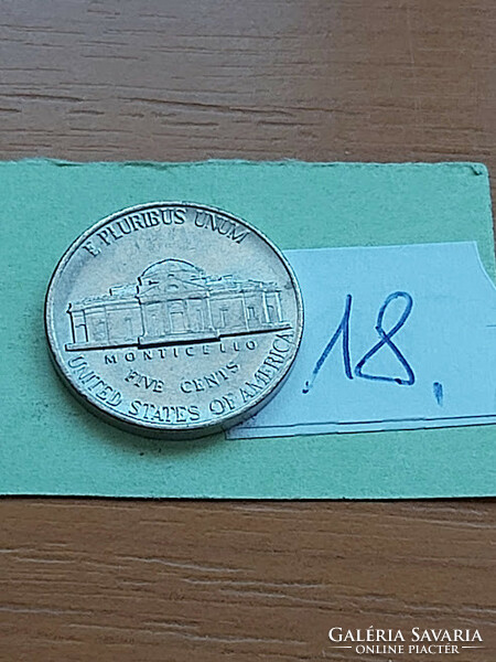 USA 5 CENT 1994  / D Thomas Jefferson, Réz-nikkel  18