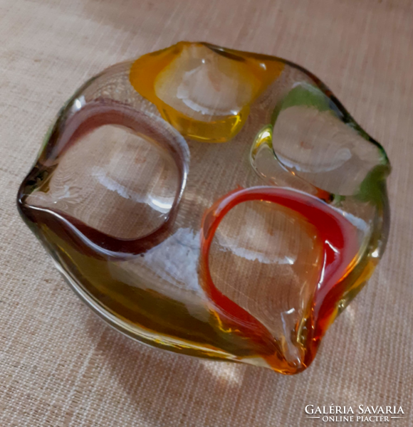 Josef hospodka - borske sklo - chribska czech art glass ashtray