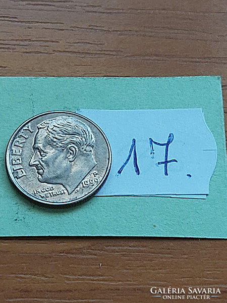 Usa 10 cent dime 1999 / p, franklin d. Roosevelt, copper-nickel 17