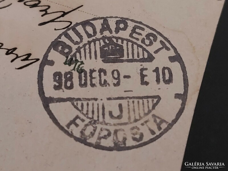 Régi képeslap antik litho levelezőlap