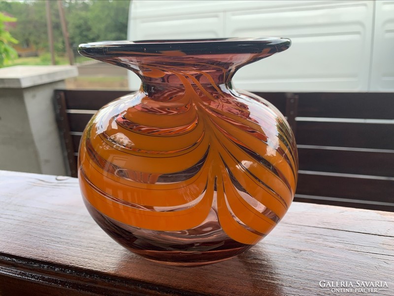 Különleges üveg váza, Muránói?
