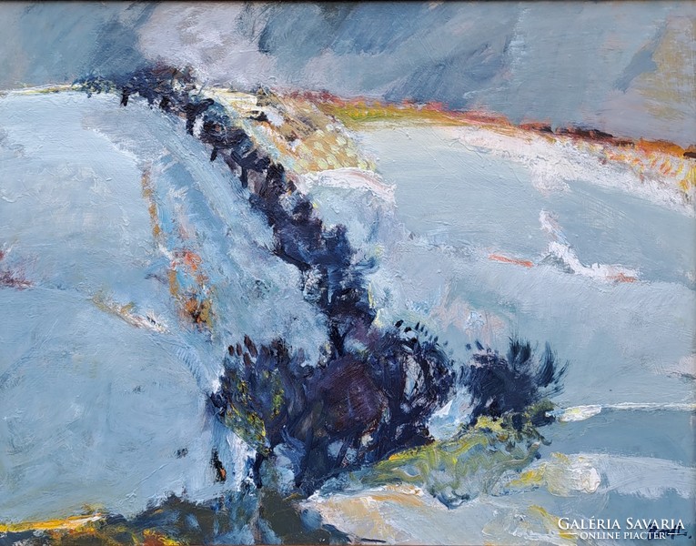 László Bod (1920-2001): winter landscape, 60x80 cm., Gallery