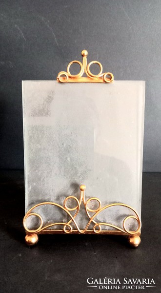 Art Nouveau copper table picture frame negotiable