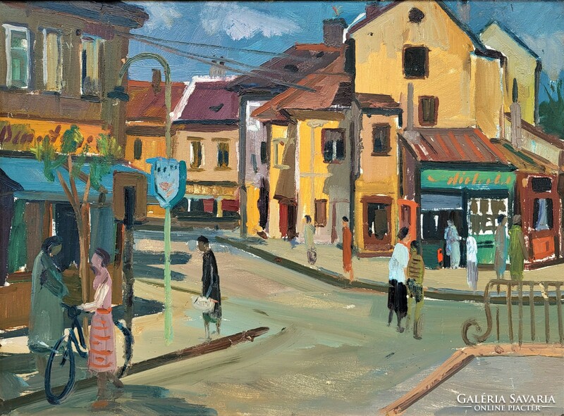 József Szamosvári (1931 - ) Sopron 1961 c. Your painting with an original guarantee!